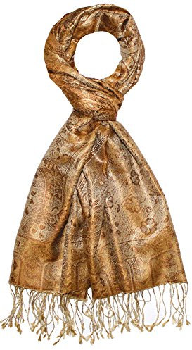 Lorenzo Cana Herren Schal Schaltuch jacquard gewebt 100% Seide 70 cm x 190 cm Paisleymuster Seidenschal Seidentuch modischer Männerschal harmonische Farben 7814311