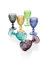 Brandani 54112 Set 6 Calici Diamante colori assortiti vetro