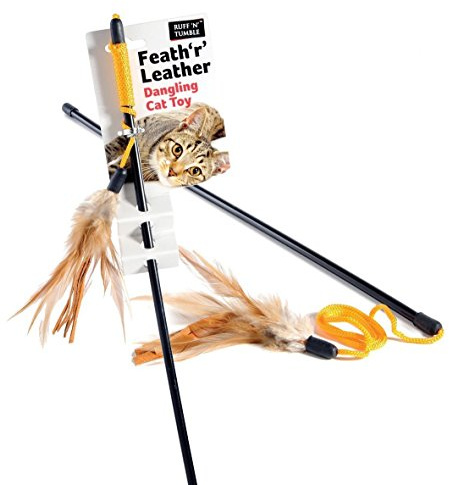 Feath 'r' Leather Dangling Cat Toy