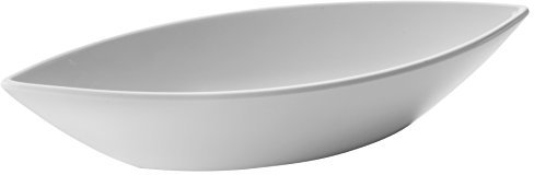 LACOR - 63557 - Fuente De Melamina Oval Classic 32x12x6 cm - Blanco