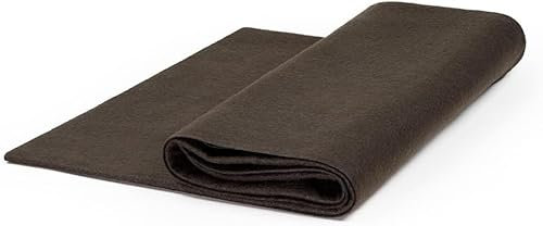 The Felt Store Bastelfilz Meterware 1,6mm Braun, Filzstoff Länge 5 m, Breite: 1,8 m
