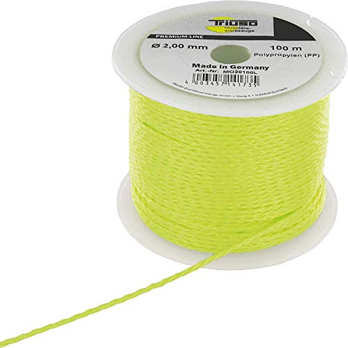 TRIUSO Leucht-Maurerschnu r 1,7mm/50m Polyprop.,gel