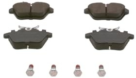 Bosch BP265 - Brake Pads Car Rear Axle - 1 Set of 4 Pads | Bosch Quality - Reduced Noise and Dust - ECE-R90 Certified - Copper-Free