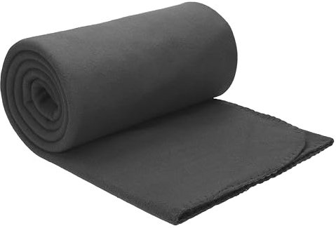 Betz Luxus Fleecedecke Kuscheldecke Wohndecke Farbe anthrazit grau Größe 130x170 cm Qualität: 180 g/m² …