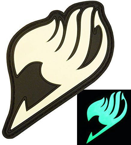 Glow Dark GITD Fairy Tail Japanese Manga Anime PVC Rubber 3D Touch Fastener Patch