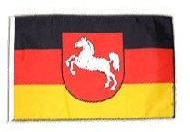 Fahne Flagge Deutschland Niedersachsen 30 x45 cm