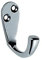 Carlisle Brass AA26SC/BP AA26SC Victorian Single Robe Hook, Satin Chrome