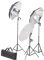 vidaXL Fotostudio Set 24 W Studioset Studiolampe Studioleuchte Stativ Schirm