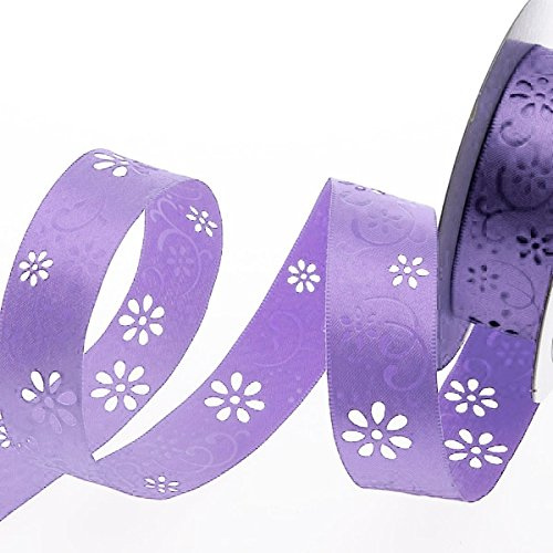 Dekoband Open Spring Flower - 40mm - 20m Rolle - Lavendel - 52140 42-R 40