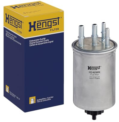 HENGST - Kraftstofffilter H248WK - Hochwertiger Kraftstoff-Leitungsfilter für KFZ - Entfernt Staub und Schmutz aus Otto- oder Dieselmotoren - Schützt das Einspritzsystem