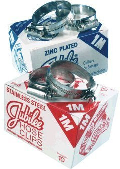 5 x Genuine Jubilee Worm Drive Hose Clamps Size: (M00) 11-16mm