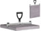 LANGFIT® Plattenheber mit normalem Griff - 30 bis 50cm - Senkrechtes und Waagerechtes anheben - Tragkraft bis 60kg - Made in Germany - MS-PH2050K