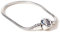 Harry Potter versilbertes Charm-Armband für Slider Charms, S, Silber, Ohne Stein