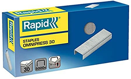 Rapid 5000560 Omnipress 30 verzinkt Heftklammern 5000 Stück