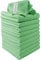 Microfibre Cleaning Cloths, 40cm x 30cm - Pack of 10, Green, Machine Washable, Polishing, Waxing & Dusting Cloth, Lint-Free, Kitchen Towel, Car Cleaning, Microfiber