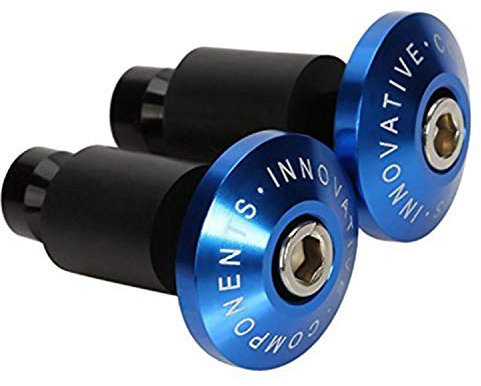 [Ø22mm (7/8)] OSAN 2X Motorrad UNIVERSAL Lenkerenden CNC Aluminum (blau)