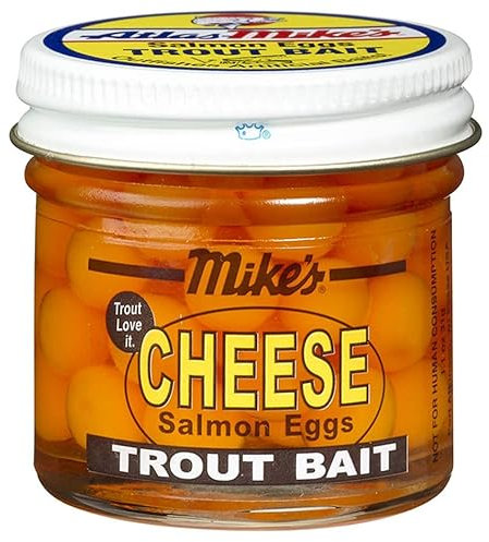 Atlas Mike's Cheese Trout Fishing Bait Eggs, Orange, 1008