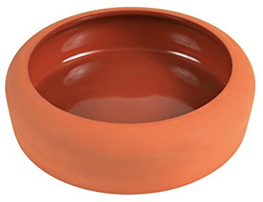 Trixie 60672 Keramiknapf mit abgerundetem Rand, 500 ml/ø 17 cm terracotta