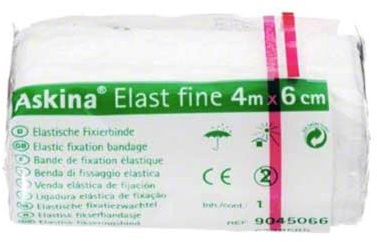 ASKINA Elast Fine Binde 6 cmx4 m cellophaniert 1 St
