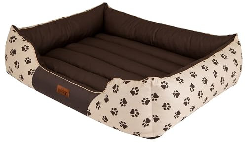 Hobbydog XL PREBWL8 Hundebett Hobbydog, Größe XL, 80X60cm, Aushaltbares Codurastoff, Abnehmbare Abdeckung, Eu-Produkt, XL, Beige, 3.2 kg