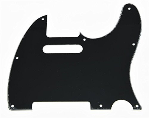 kaish schwarz 3-lagig Tele Gitarre Pickguard Schlagbrett für Fender Telecaster