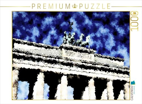CALVENDO Puzzle Brandenburger Blau | 1000 Teile Lege-Größe 64 x 48 cm Foto-Puzzle für glückliche Stunden