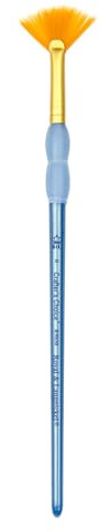 Crafter's Choice Gold Taklon Fan Brush-Size 2