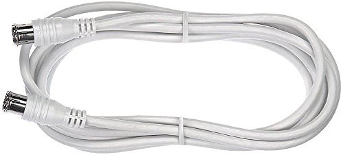 Axing SAK 991-00 hochgeschirmt SAT-Anschlusskabel, Quickfix-F-Stecker, 10,0 m weiß
