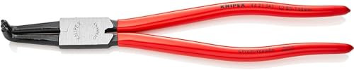 KNIPEX Sicherungsringzange für Innenringe in Bohrungen auf SB-Karte mit Kunststoff überzogen schwarz atramentiert 300 mm, 44 21 J41 SB