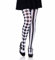 LEG AVENUE 7720 - Harlequin Pantyhose, Einheitsgröße (EUR 36-40), Schwarz-Weiss