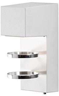 Gnosjö Konstsmide 7957-250 A Außenwandleuchten, Aluminium, weiß, 13 x 9 x 23 cm