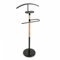 Versa Holstebro Moderner und multifunktionaler Herrendiener mit 2 Haken oder Aufhängern für Männer- oder Damenkleidung, Maßnahmen (H x L x B) 112 x 28,8 x 46,5 cm, Metall und Holz, Farbe: Schwarz