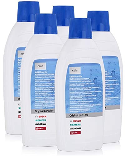 Bosch/Siemens 311680 Lot de 5 détartrants pour machine à café automatique 500 ml