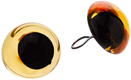 Yeux d’animaux EFCO, Verre, Verre, jaune/noir, 14 mm, 2-Piece
