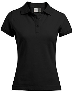 Poloshirt 92-8 Plus Size Damen, Schwarz, XXL