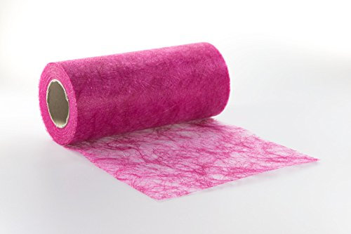 25m Sizoflor ® Original Tischband Tischläufer 20cm, Farbe:Fuchsia