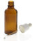 Braunglasflasche mit Pipette, leere braune Kosmetex Glasflasche, Pipettenflasche mit kompletter Pipettenmontur, 50 ml