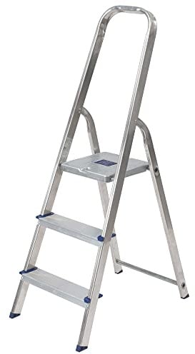 TB Davies Light Duty 3 Tread Platform Step Ladders - Ideal Aluminium Steps for Occasional Jobs Around your Home or Office. Made in Italy to EN131 Standards.