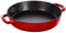 STAUB Bratpfanne / Schmorpfanne mit zwei Griffen, 26 cm, Gusseisen, mit mattSchwarzer Emaillierung im Inneren der Pfanne, für alle Herdarten inkl Induktion & Backofen, Kirschrot