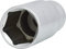 KS Tools 917.1254 - Vaso hexagonal Classic, largo (tamaño: 27 mm, 1/2)