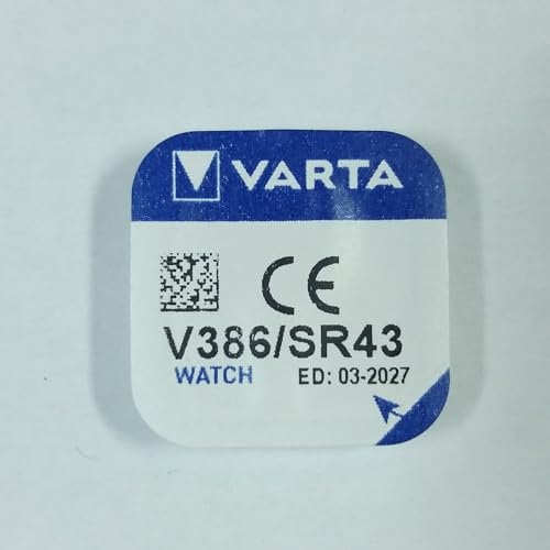Varta Watch Battery Type: V386 Voltage: 1.55 V Size: 4.2 mm Diameter: 11.6 mm Blister PDA-Point