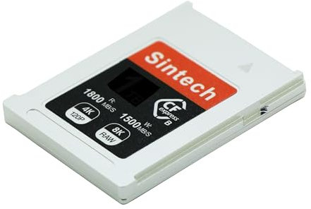 CFexpress Typ B nVME-Karte mit Aluminiumgehäuse, kompatibel mit Nikon Z6 Z7 Z9 D6 D850, Canon R3 R5