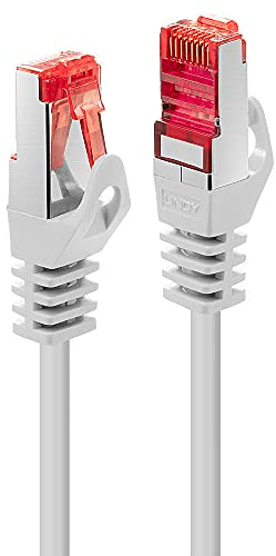 LINDY Basic Cat.6 S/FTP Kabel, weiss, 0,3m Patchkabel