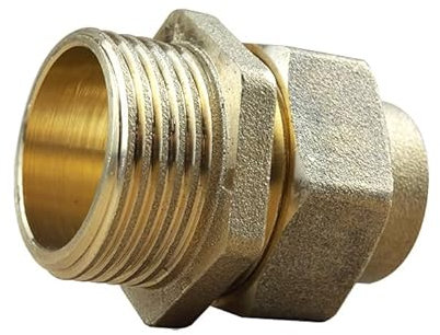 Arcanaute - Raccord laiton à souder - Raccord union 3 pièces 341 GCU mâle 1 (26/34) - Tube Cuivre Ø22 - Arcanaute