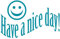 wall-refine WS-00783 | Have A Nice Day Smile | 70 x 45 cm, türkisblau, seidenmatt, Wandtattoo Wandaufkleber in Premium Qualität, Wanddeko Deko Motivation Spruch Morgen Segen