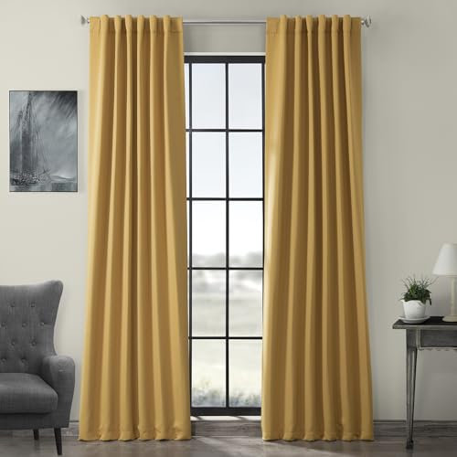 HPD Half Price Drapes Rideaux occultants de 213 cm de Long pour Chambre à Coucher et Salon (1 Panneau), 127 x 213 cm, souci