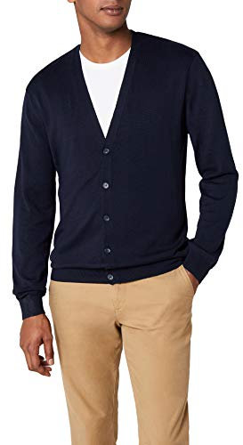 Henbury Mens V Lightweight Cardigan Navy XXX-Large