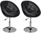 vidaXL 2 x Barhocker Chesterfield Lounge Sessel Bar Stuhl Drehsessel Hocker Barstühle schwarz