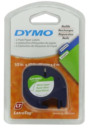 TAPE,PAPER WHITE LETRA TAG 91200 By DYMO