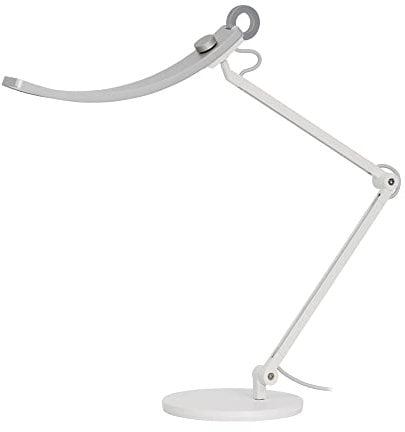BenQ WiT e-Reading LED Schreibtischlampe, Dimmbare Tischlampe, 13 Farben und 23 Helligkeitsstufen, Ultraweite Leuchte, Entwickelt für Monitor - Silber
